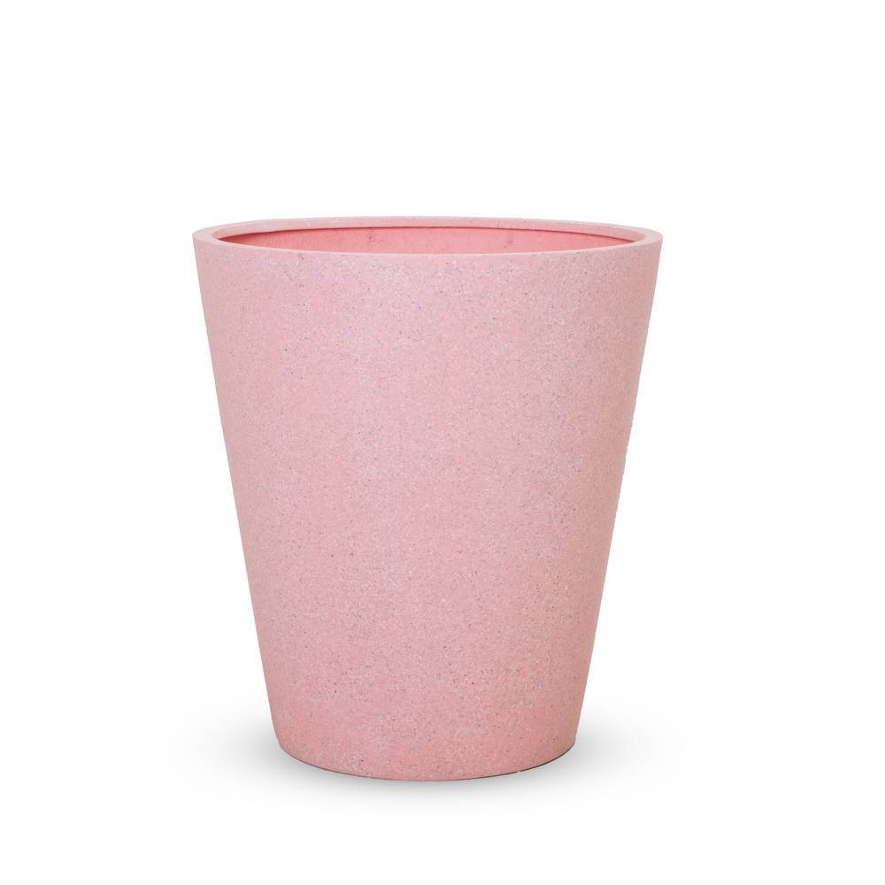 Fiberglass Pot for Flowers Cylindrical 72 cm Height 65 cm Width Pink | Verde
