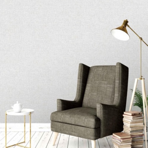 Plain Wallpaper 15.6m x 100cm Faint Grey Color | Luxury line