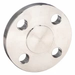 Stainless steel pipe flange, size 1/2 inch, outer diameter 3 3/4 inches, Grainger Approved brand
