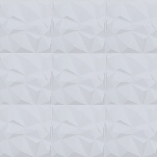 لوح حائط ثلاثي الابعاد مقاس 50×50 سم، لون ابيض | 