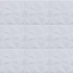 3D wall panel Size 50x50 cm, White Color