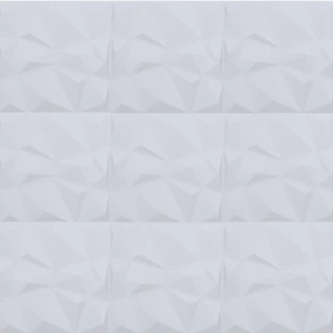 لوح حائط ثلاثي الابعاد مقاس 50×50 سم، لون ابيض | 