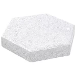 بلاط رصيف انترلوك سداسي ارتفاع 8 سم  لون ابيض | مصنع الحسنية 