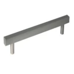 مقبض مطبخ ، تشطيب كروم مطفي، ألومنيوم، مقاس 192 ملي