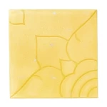 Concrete Tile Decorative Rose Design, Yellow Color, Dimensions 40×40×4 cm | Al Sarif Company, model CONT-40404-YL-D42