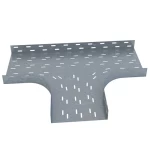 Perforated Cable Tray Horizontal Tee, Galvanized Steel, 75mm Side, 500mm Width | Habbal Alarabi 