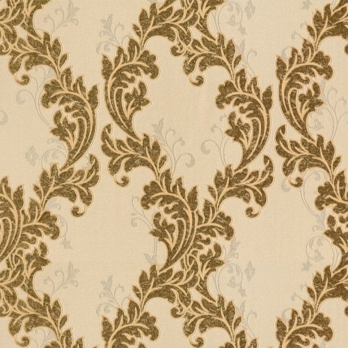 Classic Wall Covering Light Golden Color 10m x 0.73m, Model 7032 | Balbaid Decor Company