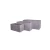 Fiberglass planting pot, rectangular shape, size 30×30×60 cm, gray color