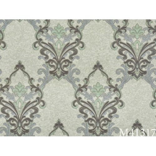 Wallpaper Classic Design 10 m x 1.06 m Pale Green, Model 41317 | Balbaid Decor Company