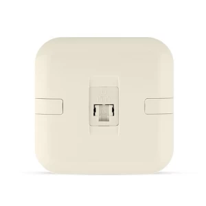 فيش كمبيوتر RJ45 كات 6 مع شتر، مفرد، بيج، مقاس 7×7 سم | Spectra