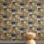Geometric Design Wall Covering Navy Blue, Length 10 m, Width 50 cm