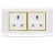 Electrical Switch socket 2g 13 Amp Alfanar Model  Omnia Size 7x14 Colour 