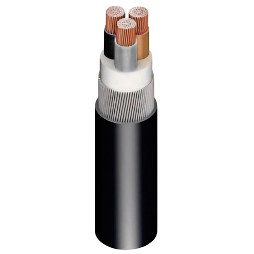 كابل نحاس مجدول 3 خطوط 95 mm² 600/1000 فولت، مسلح SWA، عزل PVC، بني/أسود/رمادي | مجموعة كابلات الرياض