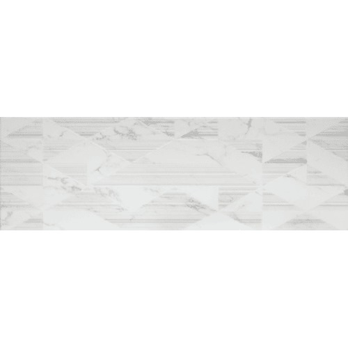 Geo White 2 Ceramic Wall Tiles 50X150 cm, Matte White | Emaar Al Watan (EMAC)
