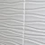 3D Wall Panels, Dimensions 50x50 cm, White Color, Model Name floaz 