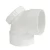 PVC Door Elbow 4 inch 90 Degree, SCH 40, White Color | Almanar
