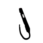 موصل طاقة مستقيم، مقاس 148×15×17 مم، لون اسود