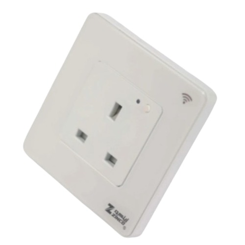 Smart Socket 13 Amps, 7x7 cm, White Color | Matkel Store