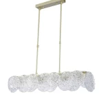 إضاءة كريستال مقاس 80x80 سم، لون ذهبي