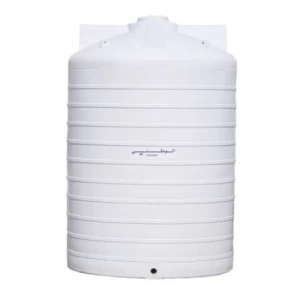 Vertical Water Tank 15000 Liter Polyethylene, White Color | National Polyethylene Company (NPC)