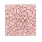 Terrazzo Flooring Cement Tile, Smooth Texture, Light Red Color, Size 40x40 cm, Height 4 cm | Al Sarif Company
