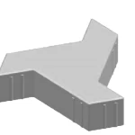 Interlock FAN PAVERS Pavement Tiles, Multi-sizes, light Gray | Opal Company Factory