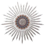 لوحة معدنية إسلامية مكارم الأخلاق، مقاس 69x69 سم