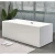 Golden Acrylic Rectangular Shape Bathtub White, Size 75x160 cm