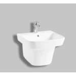 Hanging Ceramic Wash Basin, Size 40×40  cm, White Color
