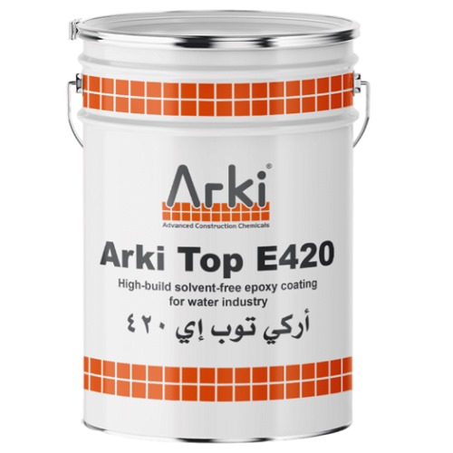 Arki Kote E 420 High-build Epoxy Coating 4 Liter, White Color | Arki for Advanced Construction Chemicals Co. Ltd.