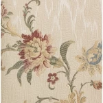 Italian wallpaper floral design, size 10m x 0.73m, beige, model 2407