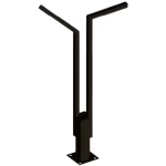 Garden lighting pole, Mounting base 500 x 500 mm, length 4 meters, power 100 watts