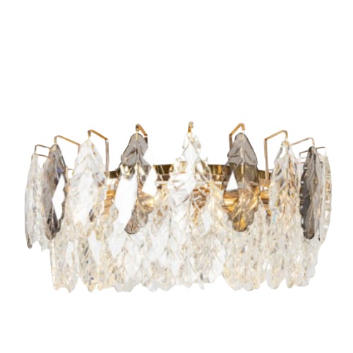 Elegant Ceiling Light 40 cm Width, 100 cm Height, Transparent | 48403