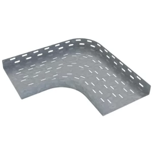 منحنى 90 درجة أفقي حامل كابلات مثقوب فولاذ مجلفن ارتفاع 50mm عرض 700mm | حبال العربي