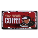 Decorative Metal Panel, Size 30x15 cm, Red Color