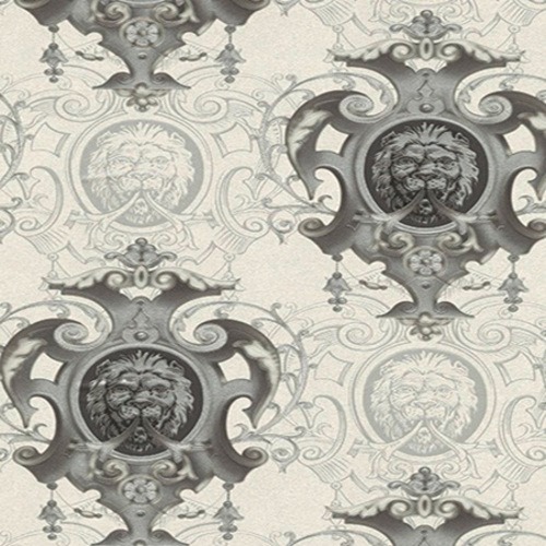 Decorative Wallpaper Venice Collection 5 m² White with Grey, Product Code 10-5768 | 