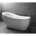 Portable Bathtub For Shower Classic Design, Size 170×75 cm, White Color