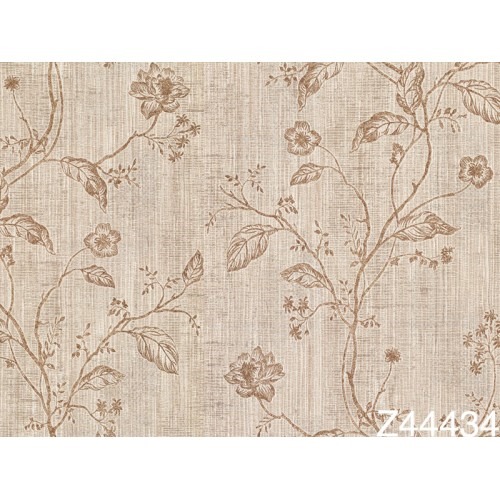 Italian Wallpaper Floral Design 10m x 1.06m Beige, Model 44434 | Balbaid Decor Company