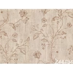 Italian wallpaper floral design 10m x 1.06m, beige, model 44434