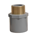  schedule 80 Male Adapter with external brass nib Al-Rajhi Size ½x½ inch Color Light Gray