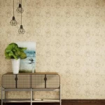 Floral Wall Covering Brown, Length 10 m, Width 50 cm