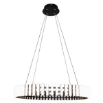 Classic Crystal Chandelier, circle diameter 62 cm, base diameter 12 cm, white color