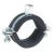 Galvanized  Ring Split Pipe Clamp with EPDM Rubber lining, Size  3/8 inch | Salaba Company