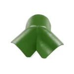 زاوية ثلاثية قرميد خرساني، مقاس 420×465 مم، لون أخضر لامع | مصنع الديار العميقة