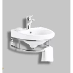 Hanging ceramic wash basin Size 40×40  cm, White Color
