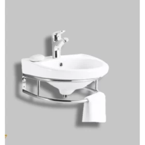 Hanging Ceramic Wash Basin 40×40 cm, White Color | Prime Alarabia