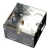 Switch Box with Brass Earth, Galvanized Steel Size 7x7x3.5 cm, Thickness 0.9 mm | Alrouf Company