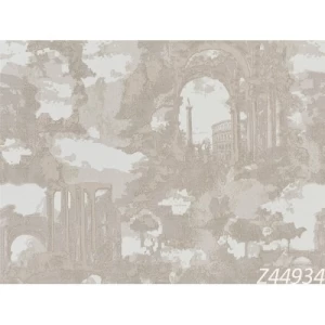 Italian Wallpaper Light Beige Color 10m x 1.06m, Model Z44934 | Balbaid Decor Company
