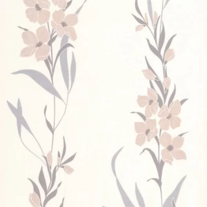 British Floral Wallpaper Size 10m x 0.53m, Off White Color | Balbaid Decor Company