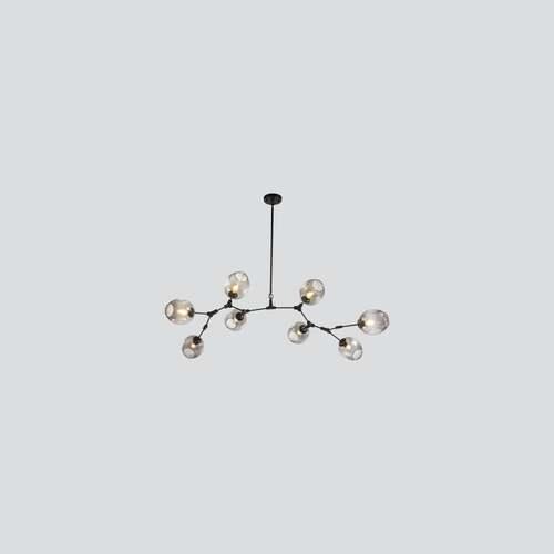 Hanging Light 180x46 cm Gold and Black Color | 